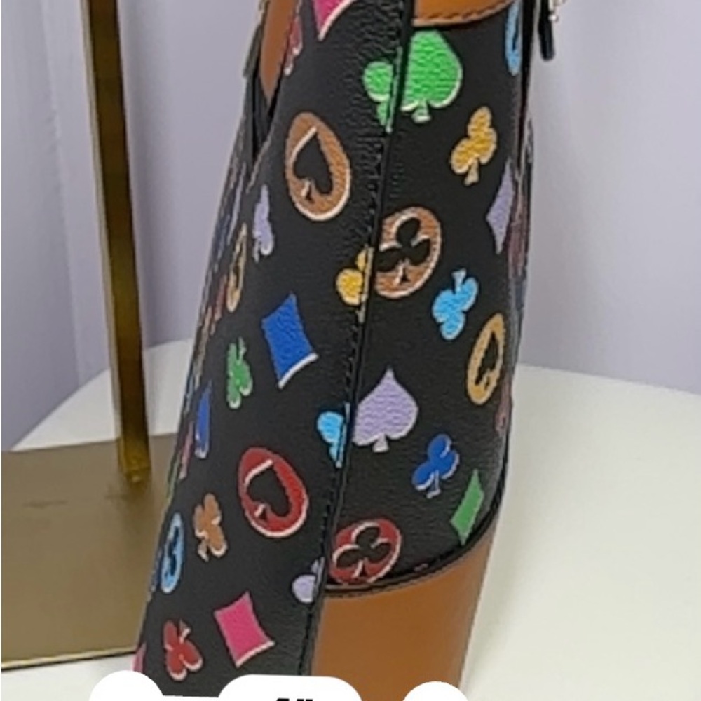 Colorful Designer Tote and Wallet Set - Picture 3 of 4